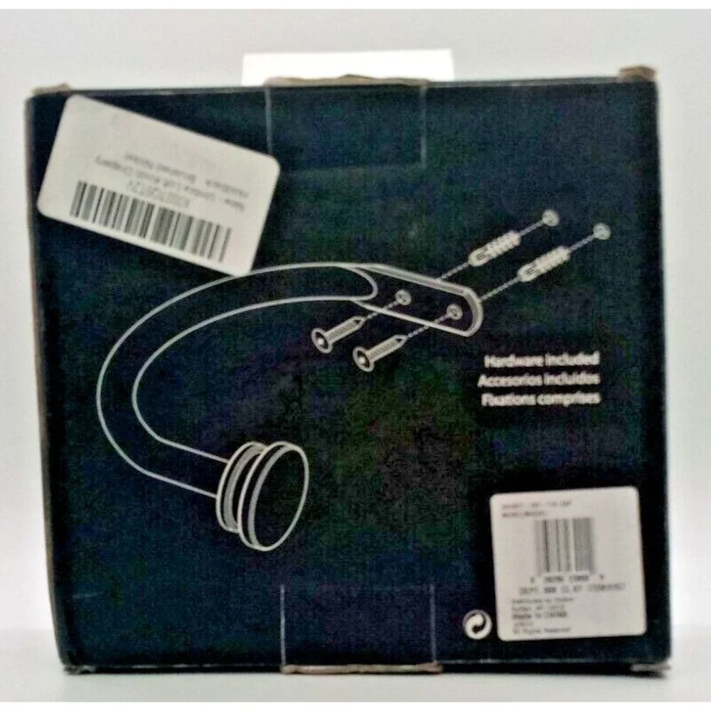 Umbra Loft Knob Drapery - 2 Piece Holdback Set -Brushed Nickel 028295239929- New